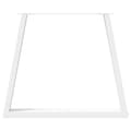 Miniatyrbilde 5 av 10: vidaXL Spisebordben V-formet 3 stk hvit 70 x (72-73,3) cm stål