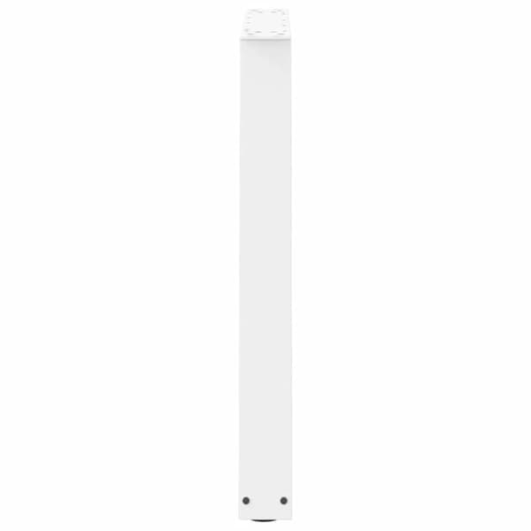 vidaXL Spisebordben V-formet 3 stk hvit 70 x (72-73,3) cm stål