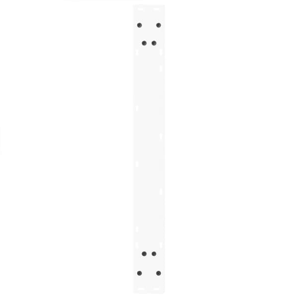 vidaXL Spisebordben V-formet 3 stk hvit 70 x (72-73,3) cm stål