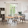 Miniatyrbilde 2 av 10: vidaXL Spisebordben V-formet 3 stk hvit 70 x (72-73,3) cm stål