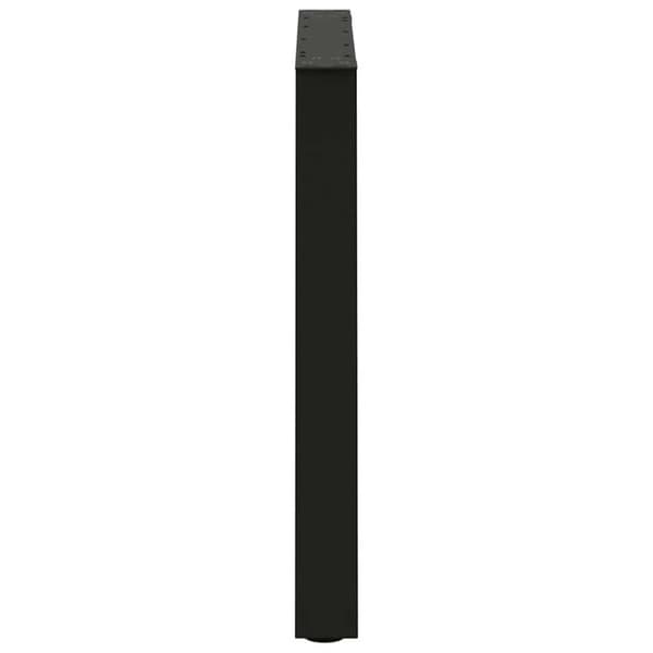 vidaXL Matbordsben V-formade 3 st svart 70x(72-73,3) cm stål