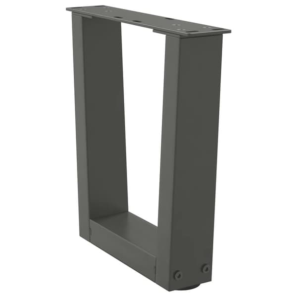 vidaXL Matbordsben V-formade 2 st antracit 30x(30-31,3) cm stål