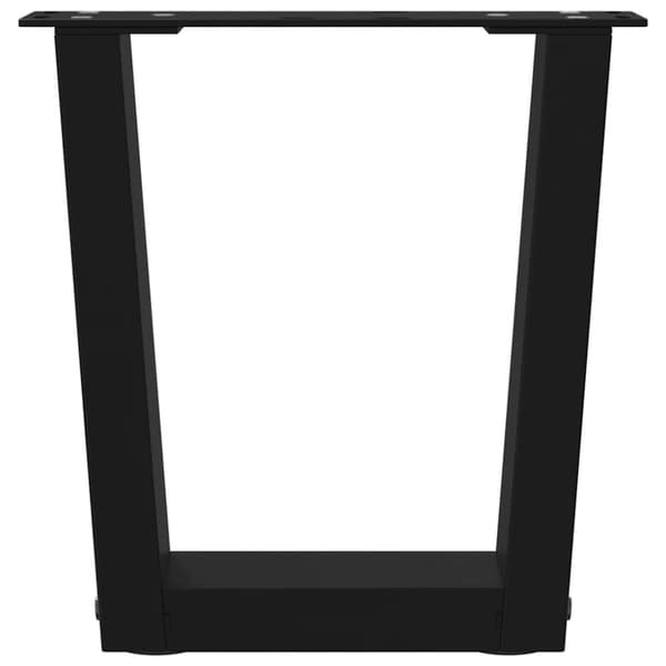 vidaXL Matbordsben V-formade 2 st svart 40x(30-31,3) cm stål