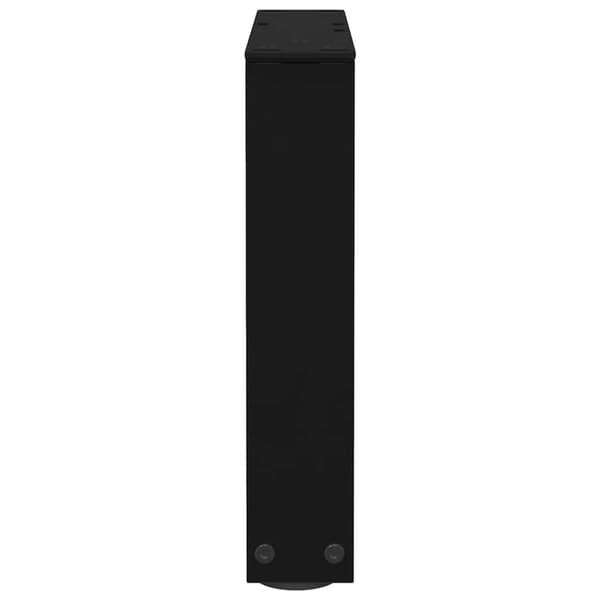 vidaXL Matbordsben V-formade 2 st svart 40x(30-31,3) cm stål