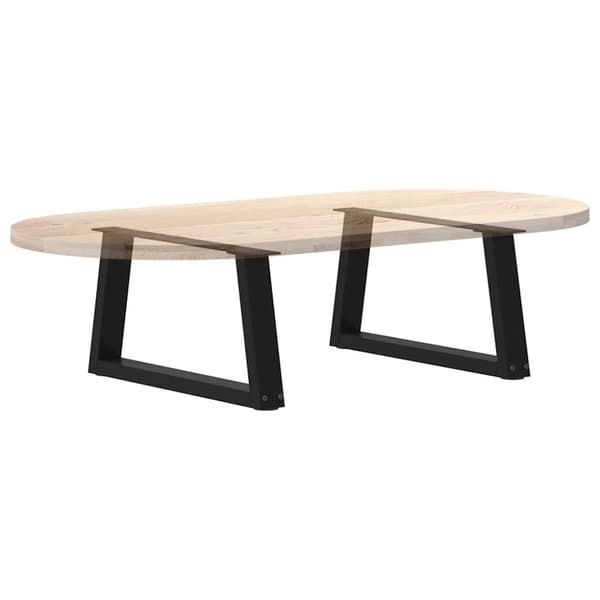 vidaXL Sohvapöydän jalat V-muotoiset 2 kpl musta 70x(30-31,3) cm teräs