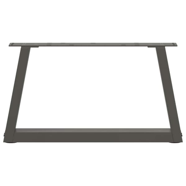 vidaXL Spisebordsben V-form 2 stk 50x(30-31,3) cm stål antracitgrå