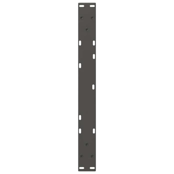 vidaXL Spisebordsben V-form 2 stk 50x(30-31,3) cm stål antracitgrå