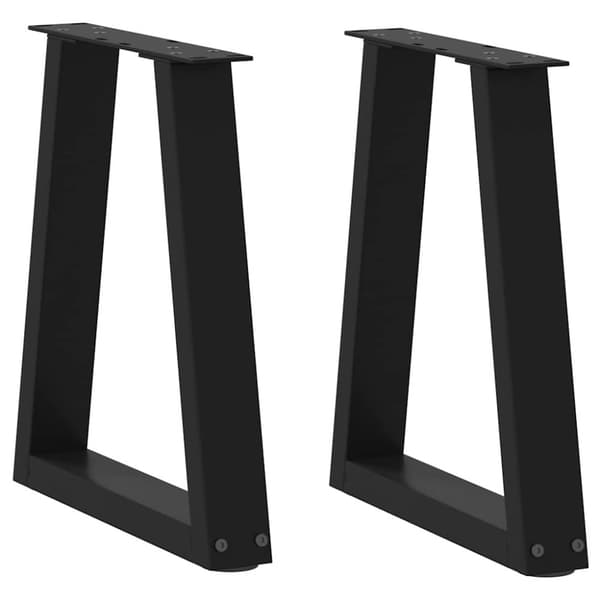 vidaXL Spisebordsben V-formet 2 stk. 38x(42-43,3) cm stål sort