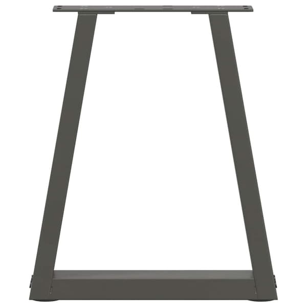 vidaXL Sohvapöydän jalat V-muotoiset 2 kpl antrasiitti 28x(42-43,3) cm teräs