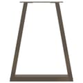Miniatyrbilde 5 av 11: vidaXL Spisebordben V-formet 2 stk naturstål 50x(72-73,3) cm stål