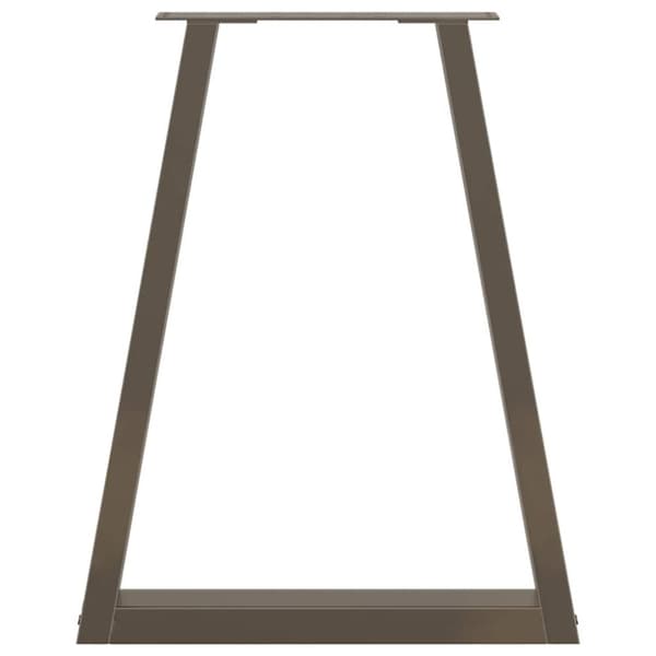 vidaXL Spisebordben V-formet 2 stk naturstål 50x(72-73,3) cm stål