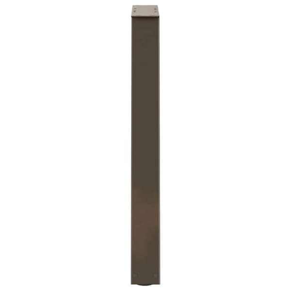 vidaXL Spisebordben V-formet 2 stk naturstål 50x(72-73,3) cm stål