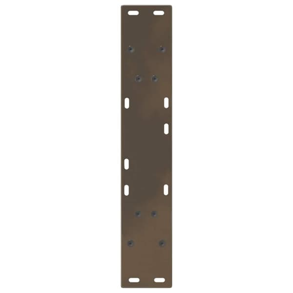 vidaXL Spisebordben V-formet 2 stk naturstål 50x(72-73,3) cm stål