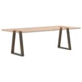 Miniatyrbilde 8 av 11: vidaXL Spisebordben V-formet 2 stk naturstål 50x(72-73,3) cm stål