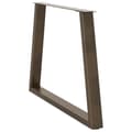 Miniatyrbilde 4 av 11: vidaXL Spisebordben V-formet 2 stk naturstål 90 x (72-73,3) cm stål