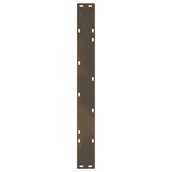 vidaXL Spisebordben V-formet 2 stk naturstål 90 x (72-73,3) cm stål