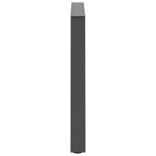 vidaXL Spisebordben V-formet 2 stk antrasitt 80 x (72-73,3) cm stål