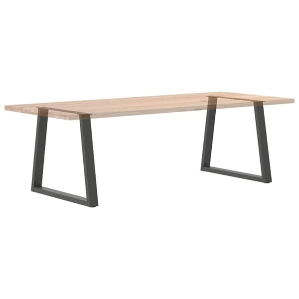 vidaXL Spisebordben V-formet 2 stk antrasitt 80 x (72-73,3) cm stål