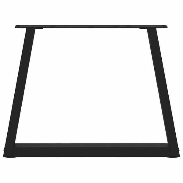 vidaXL Spisebordsben V-formet 2 stk. 60x(42-43,3) cm stål sort