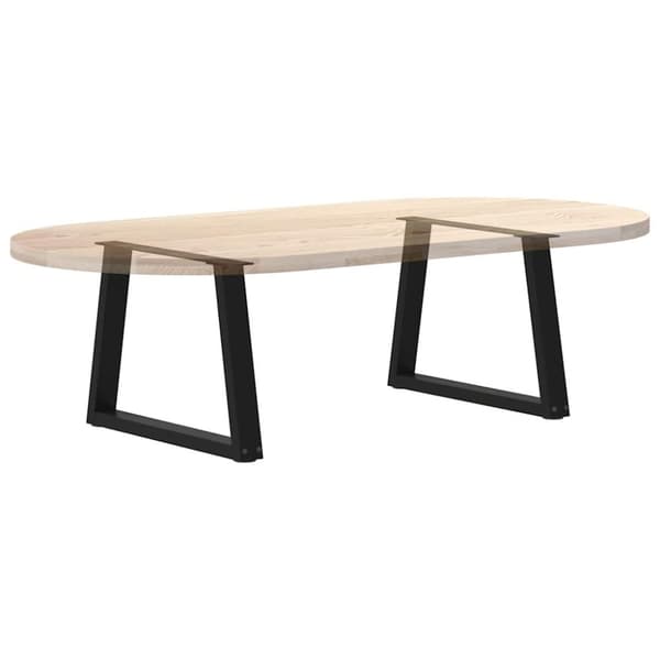 vidaXL Spisebordsben V-formet 2 stk. 60x(42-43,3) cm stål sort