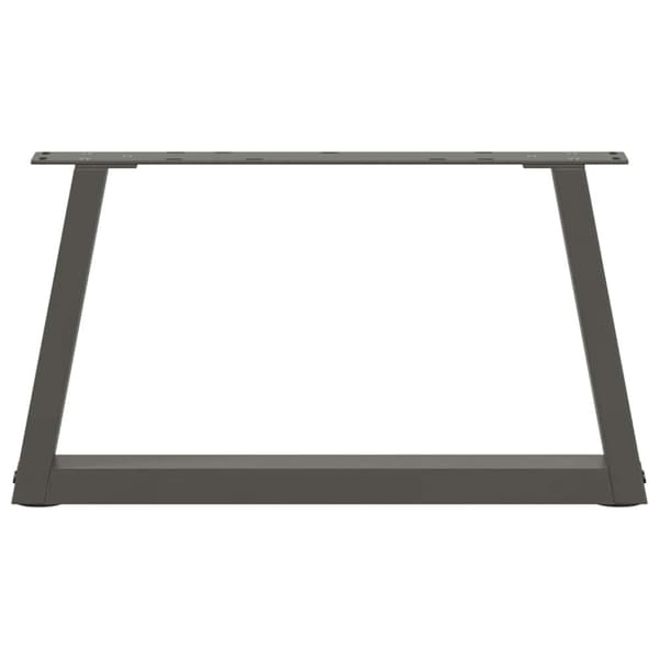 vidaXL Sohvapöydän jalat V-muotoiset 2 kpl antrasiitti 60x(30-31,3) cm teräs
