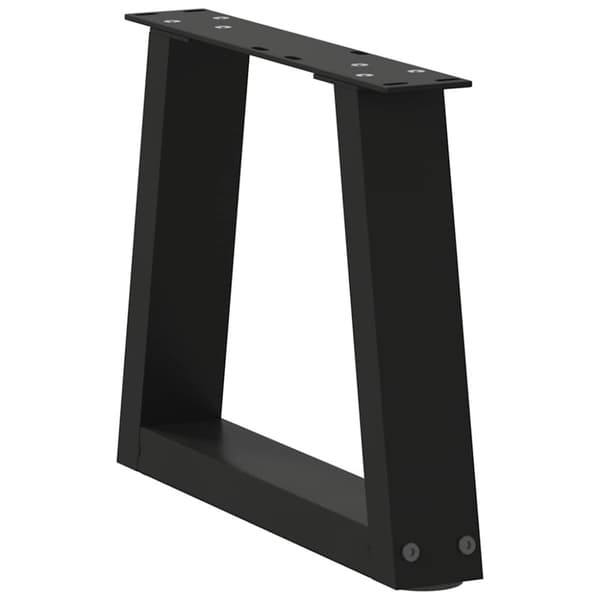 vidaXL Matbordsben V-formade 2 st svart 30x(30-31,3) cm stål