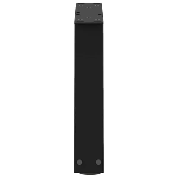 vidaXL Matbordsben V-formade 2 st svart 30x(30-31,3) cm stål