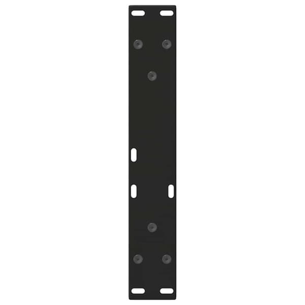 vidaXL Matbordsben V-formade 2 st svart 30x(30-31,3) cm stål