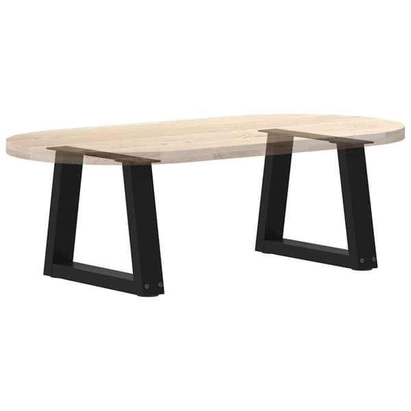 vidaXL Matbordsben V-formade 2 st svart 30x(30-31,3) cm stål