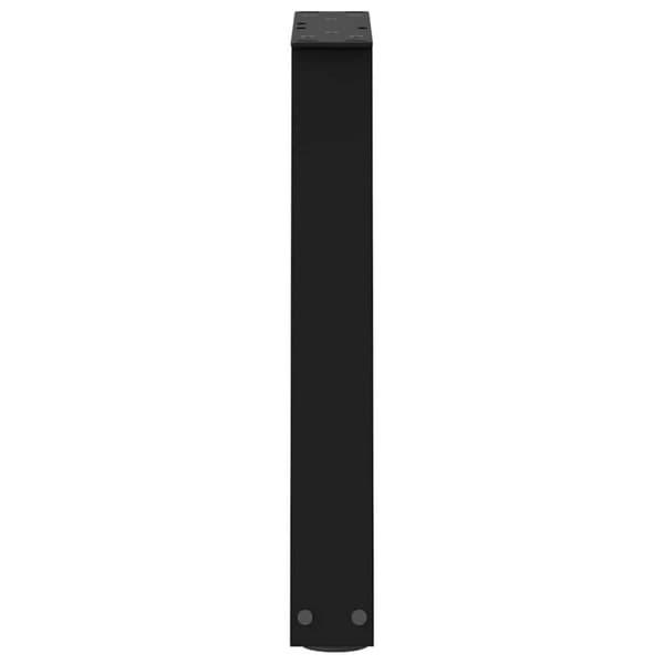 vidaXL Matbordsben V-formade 2 st svart 28x(42-43,3) cm stål