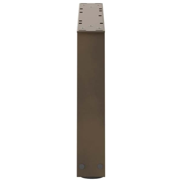 vidaXL Spisebordben V-formet 2 stk naturell 70x(30-31,3) cm stål