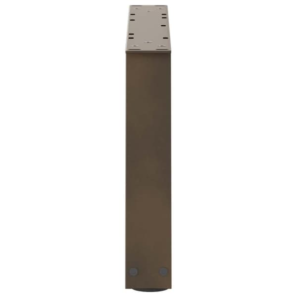 vidaXL Matbordsben V-formade 2 st naturstål 50x(30-31,3) cm stål