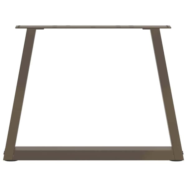 vidaXL Spisebordben V-formet 2 stk naturell 60x(42-43,3) cm stål