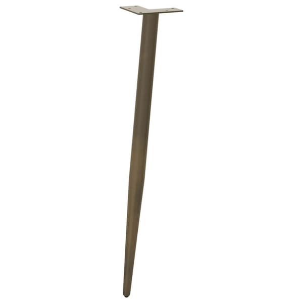 vidaXL Konsollbordben konisk form 4 stk naturstål 72–73 cm stål
