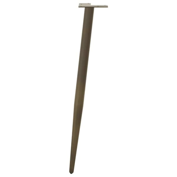 vidaXL Konsollbordben konisk form 4 stk naturstål 72–73 cm stål
