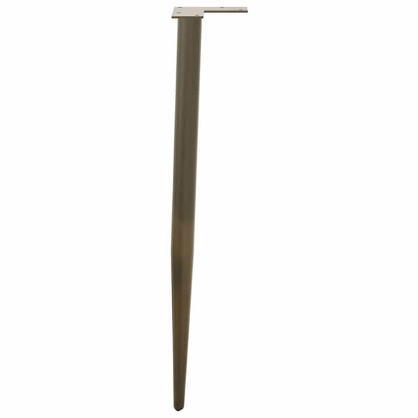 vidaXL Konsollbordben konisk form 4 stk naturstål 72–73 cm stål