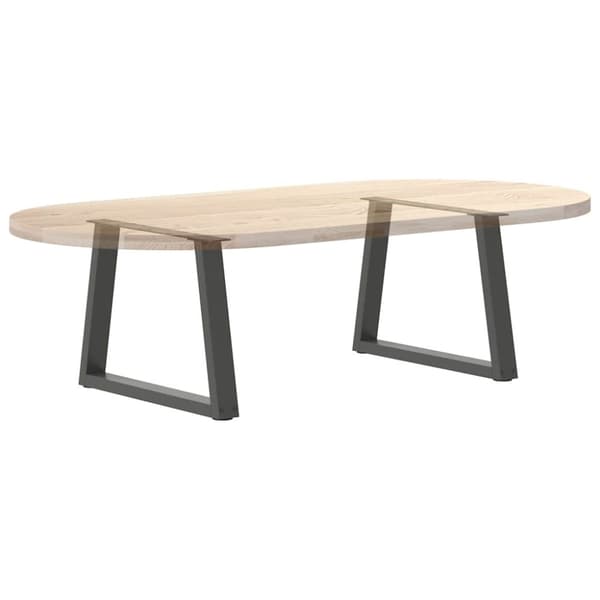 vidaXL Sohvapöydän jalat V-muotoiset 2 kpl antrasiitti 70x(42-43,3) cm teräs