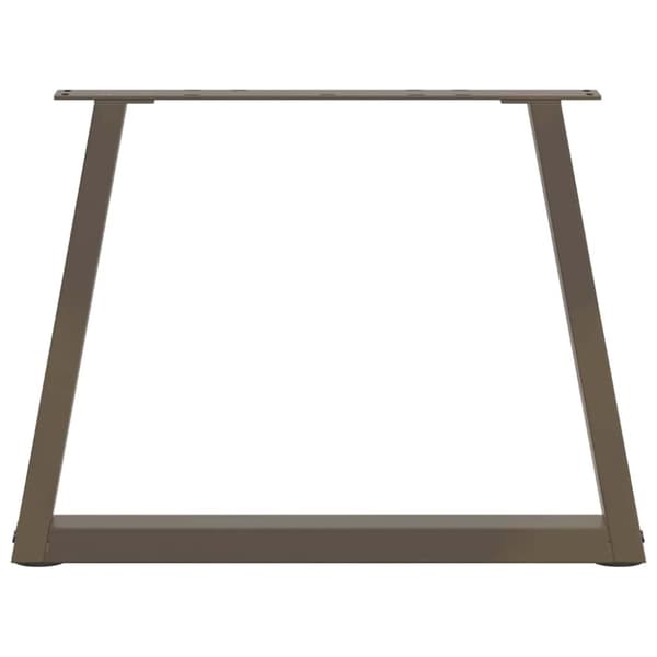 vidaXL Matbordsben V-formade 2 st naturstål 50x(42-43,3) cm stål