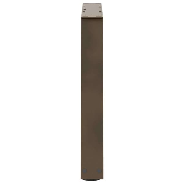 vidaXL Matbordsben V-formade 2 st naturstål 50x(42-43,3) cm stål