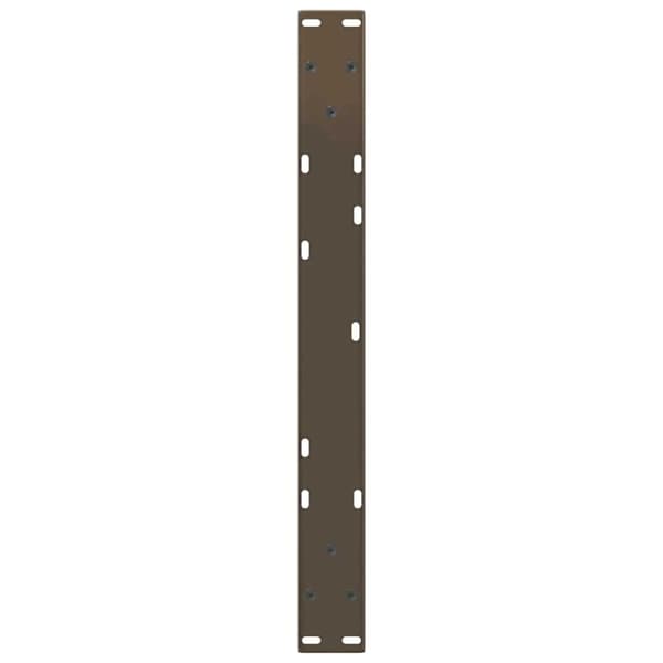 vidaXL Matbordsben V-formade 2 st naturstål 50x(42-43,3) cm stål