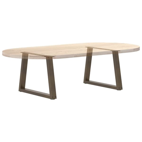 vidaXL Matbordsben V-formade 2 st naturstål 50x(42-43,3) cm stål