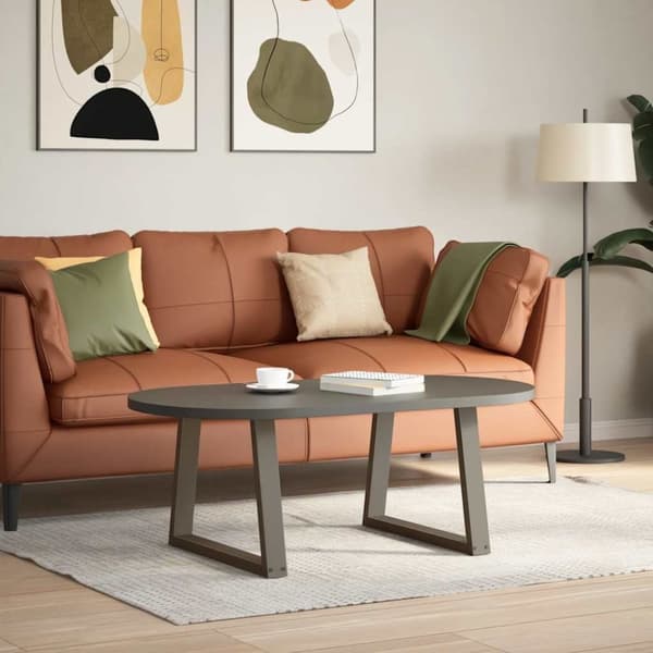 vidaXL Matbordsben V-formade 2 st naturstål 50x(42-43,3) cm stål