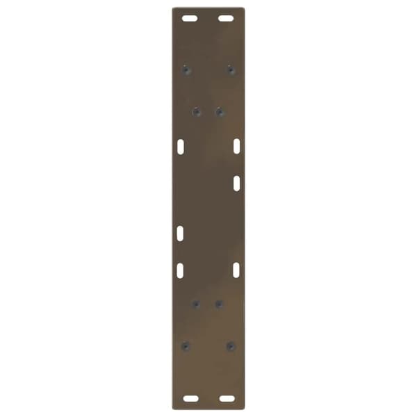 vidaXL Matbordsben V-formade 2 st naturstål 60x(72-73,3) cm stål