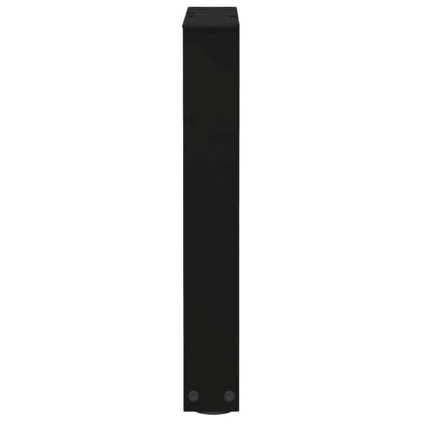 vidaXL Matbordsben V-formade 2 st svart 28x(42-43,3) cm stål