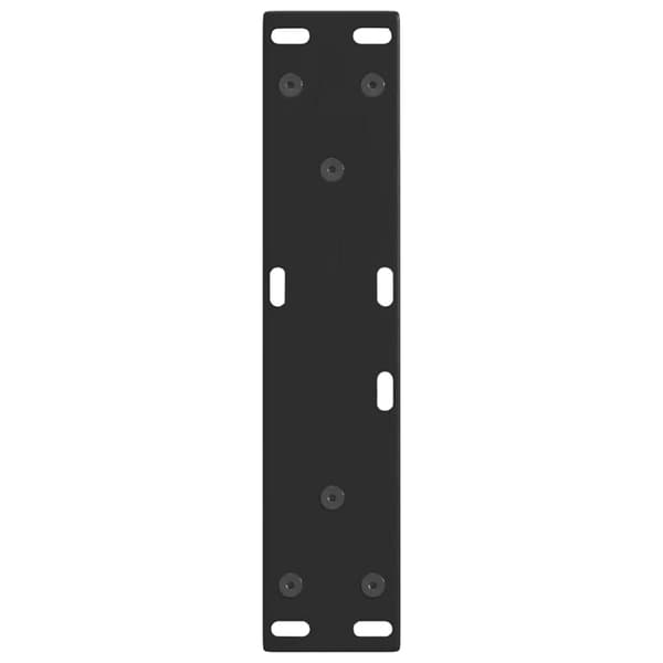 vidaXL Matbordsben V-formade 2 st svart 28x(42-43,3) cm stål