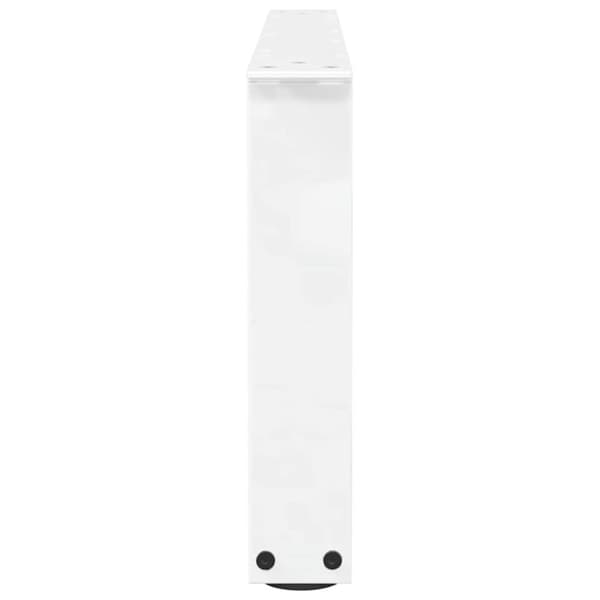 vidaXL Matbordsben V-formade 2 st vit 70x(30-31,3) cm stål