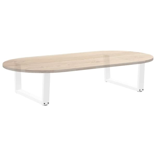 vidaXL Matbordsben V-formade 2 st vit 70x(30-31,3) cm stål