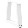 Miniatyrbilde 4 av 10: vidaXL Salongbordben V-formet 2 stk hvit 30x(30-31,3) cm stål