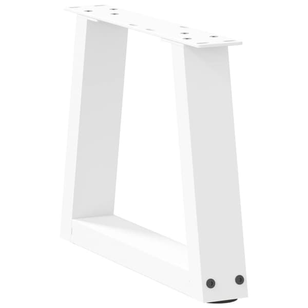 vidaXL Salongbordben V-formet 2 stk hvit 30x(30-31,3) cm stål