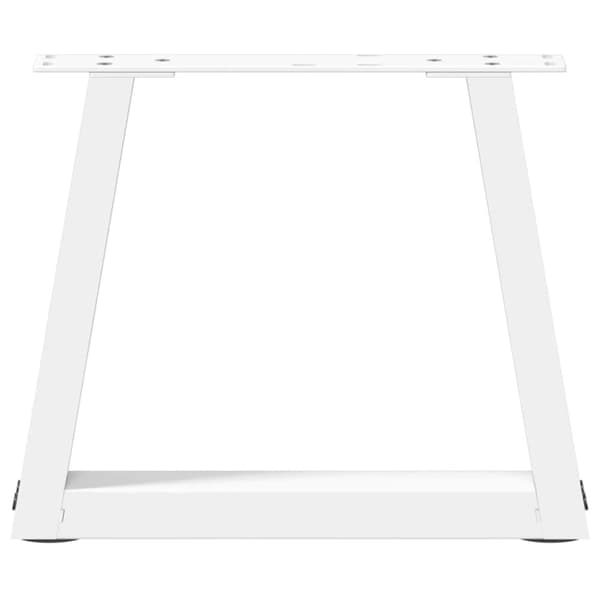 vidaXL Salongbordben V-formet 2 stk hvit 30x(30-31,3) cm stål